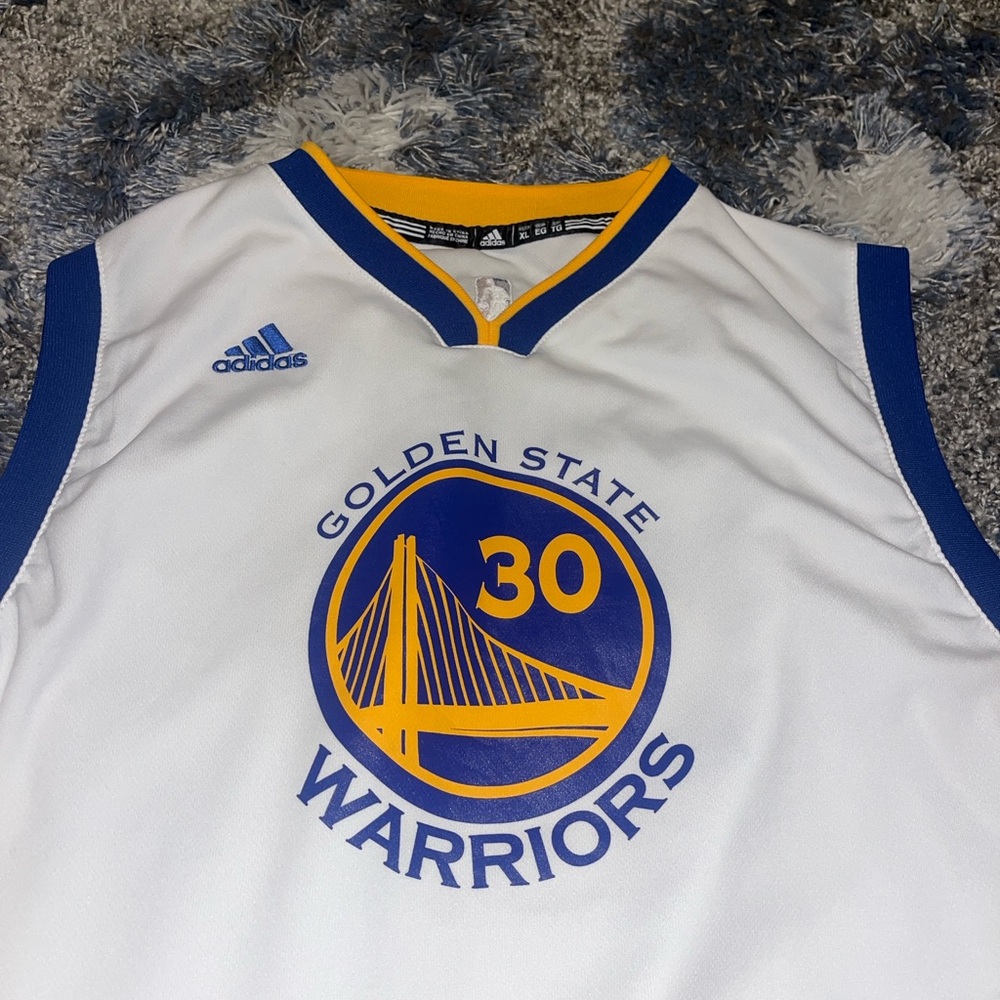 White Steph Curry Jersey